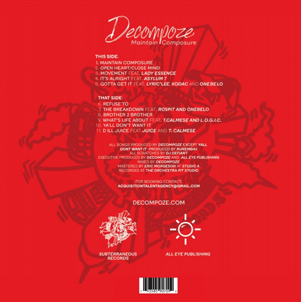 Decompoze (of Binary Star) - Maintain Composure [Album Tracklisting]