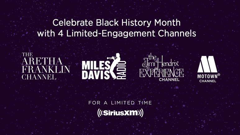 New Channels Honoring Aretha Franklin, Jimi Hendrix, Miles Davis, & Motown Launch On SiriusXM Today