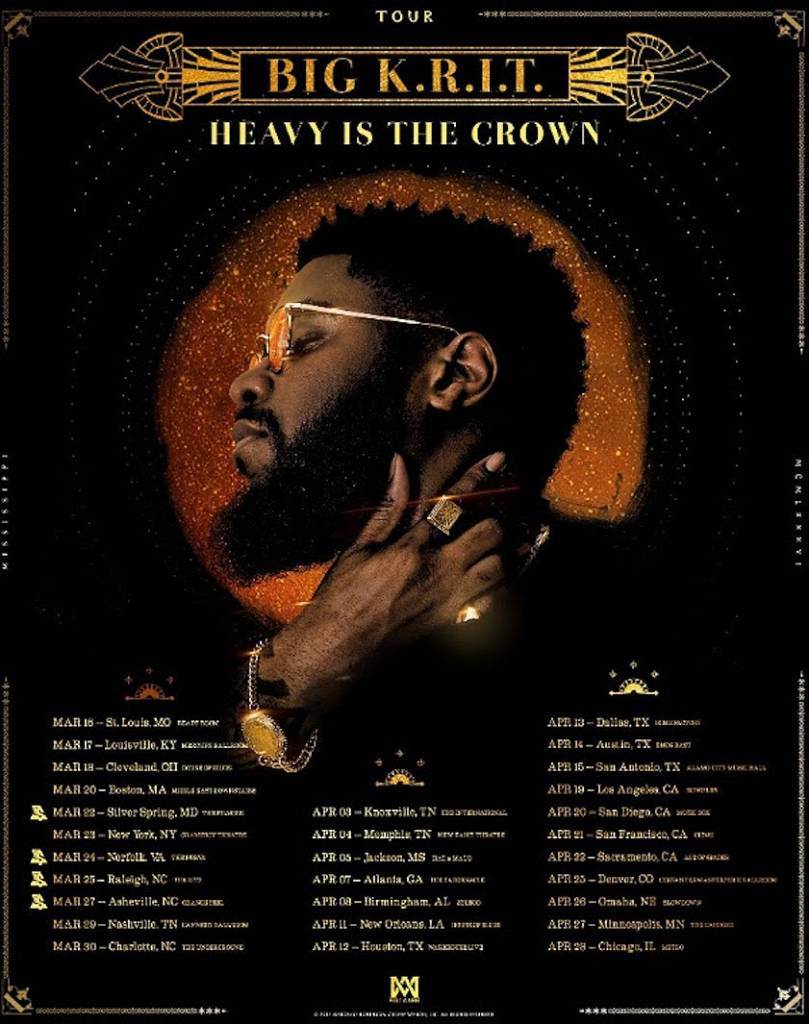 Big K.R.I.T. Announces 'Heavy Is The Crown Tour' + Concert Dates