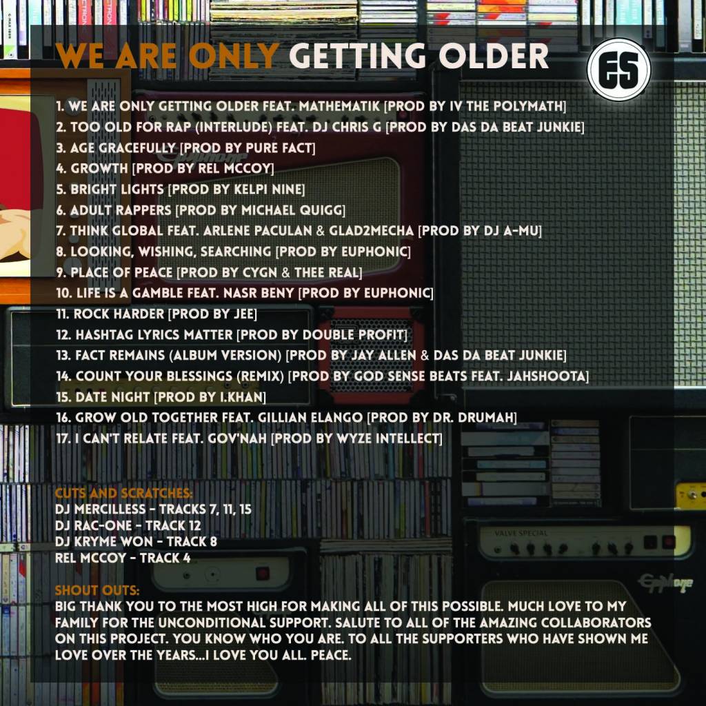 Es - We Are Only Getting Older [Album Tracklisting]